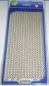 Preview: Stickerbogen 10 x 23 cm Flitter transparent Sterne lose gold