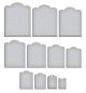 Preview: Studio Light Dies Stanzschablonen Scallop Labels and Tag Etched