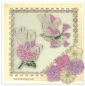 Preview: Stickerbogen 10 x 23 cm Flowerframe gold