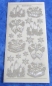 Preview: MD Sticker transparent Weihnachtskerze silber