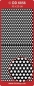 Preview: Stickerbogen 10 x 23 cm Background Star gold