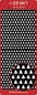 Preview: Stickerbogen 10 x 23 cm Mesh X-mas Tree gold
