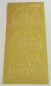 Preview: Stickerbogen 10 x 23 cm House in the Snow big gold