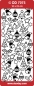 Preview: Stickerbogen 10 x 23 cm Xmas Assortment silber
