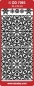 Preview: Stickerbogen 10 x 23 cm Corners Snowflake gold
