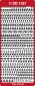 Preview: Stickerbogen 10 x 23 cm Alphabet abc silber