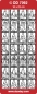 Preview: Stickerbogen 10 x 23 cm Various X-mas Sealers silber