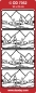 Preview: Stickerbogen 10 x 23 cm Winter Landscape gold