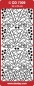 Preview: Stickerbogen 10 x 23 cm Christmas Tree gold