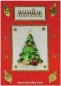 Preview: Stickerbogen 10 x 23 cm Christmas Tree gold