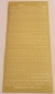 Preview: Stickerbogen 10 x 23 cm Alphabet abc gold