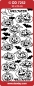 Preview: Stickerbogen 10 x 23 cm Halloween / Pumpkin gold