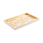 Preview: Caspari Tablett Lack Garden Gate Vanity Tray gold / white