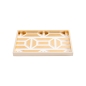 Preview: Caspari Tablett Lack Garden Gate Vanity Tray gold / white
