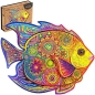 Preview: Unidragon Holz Puzzle "M" 196 Teile Shining Fish