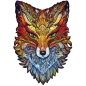 Preview: Unidragon Holz Puzzle "M" 197 Teile Fiery Fox