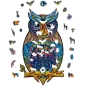 Preview: Unidragon Holz Puzzle "S" 101 Teile Charming Owl