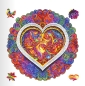 Preview: Unidragon Holz Puzzle "M" 200 Teile Mandala Conscious Love