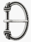 Preview: Union Metall-Schließe 20 mm altsilber