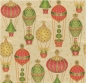 Preview: Caspari Luxus Geschenkpapier Rolle zu 76 x 190 cm Christmas in the Air