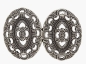 Preview: Trachten Zierteil 80 mm altsilber