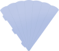 Preview: Schultüten Zuschnitt 69 cm hellblau