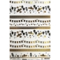 Preview: Artoz Creamotion Geburtstag Streifen schwarz / gold selbstklebend