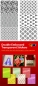 Preview: Stickerbogen Hintergrund transparent gold