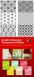 Preview: Stickerbogen Hintergrund transparent gold