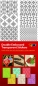 Preview: Stickerbogen Hintergrund transparent gold