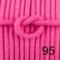 Preview: Baumwollkordel geflochten 8 mm pro Meter pink