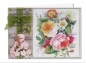 Preview: Blumenkarten mit Transparentpapier Rosen und Orchideen