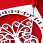 Preview: Set aus 6 Kartenauflegern Floral