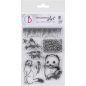 Preview: Ciao Bella Clear Stamp Set Emine & Goldfinch