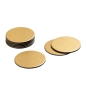 Preview: Caspari Untersetzer / Coaster rund Gold Luster