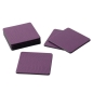 Preview: Caspari Untersetzer / Coaster quadratisch aubergine