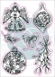 Preview: Craft Consortium Clear Stamp Transparenter Stempel Noel Decorations