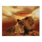 Preview: Craft Buddy CAK-A55 Framed Crystal Art Holzrahmen Lions of the Savannah