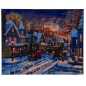 Preview: Craft Buddy CAK-XLED2 Framed LED Crystal Art Holzrahmen Small Town Christmas