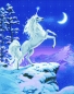 Preview: Craft Buddy CAK-XLED14 Framed LED Crystal Art Holzrahmen Moonlight Unicorn
