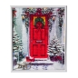 Preview: Crystal Art Kristallkunst Bilderrahmen mit silberfarbigem Rahmen CAM-20 Garland Door