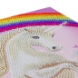 Preview: Craft Buddy CCKXL-3 Giant Crystal Art Card 21 x 29 cm Unicorn Rainbow