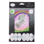 Preview: Craft Buddy CCKXL-3 Giant Crystal Art Card 21 x 29 cm Unicorn Rainbow