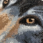 Preview: Craft Buddy CAK-A91M Framed Crystal Art Holzrahmen Wolf