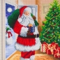 Preview: Craft Buddy CAK-A107M Framed Crystal Art Holzrahmen Santa's Here