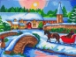 Preview: Craft Buddy CAK-A111L Framed Crystal Art Holzrahmen Winter Village