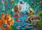 Preview: Craft Buddy CAK-A128XL Framed Crystal Art Holzrahmen Jungle Gathering