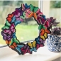 Preview: Craft Buddy CA-WR7 Crystal Art Butterfly Wreath Kit Kranz aus MDF 30 x 30 cm