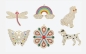 Preview: Craft Buddy CA-PDKT2 Crystal Art Pendant Kit of 6 Set mit 6 Anhängern