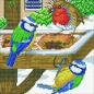 Preview: Craft Buddy CAK-A120M Framed Crystal Art Holzrahmen Hungry Birds
